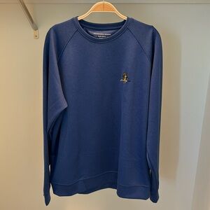 Holderness & Bourne sweater size large color blue with golf logo on front chest